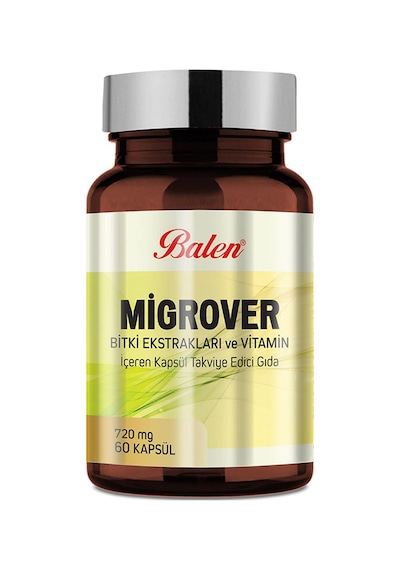 Balen Migrover Bitki Ekstraktları-Vitamin 60 Kapsül 3 Adet