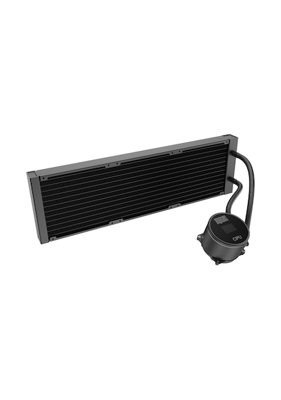 Dragos Frostbite V2 Dijital Isı Göstergeli Argb 360mm Siyah İşlemci Sıvı Soğutucu