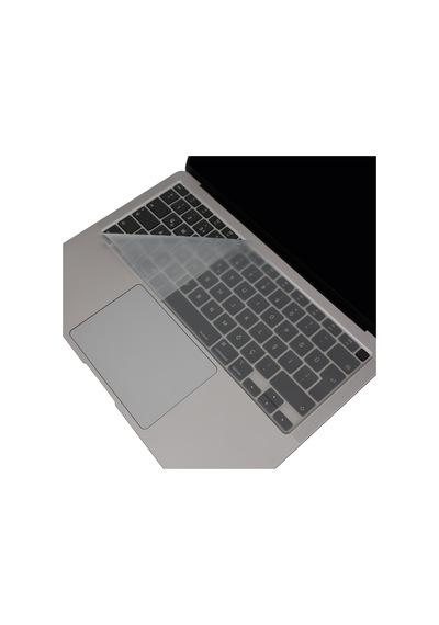 Apple Uyumlu MacBook Air 13 Klavye Koruyucu Türkçe Q Silikon İnce Yıkanabilir A1932 2018 2019 Siyah