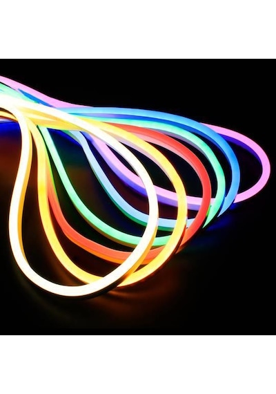12V Esnek Neon Şerit Led 5 Metre - Beyaz