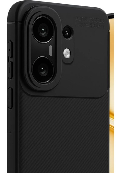 Hmngoakkllby Vivo X200 Fe Auto Focus Karbon Kapak - Siyah Akllhmng standart