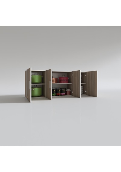 Kenzlife hazır mutfak marina crd 060*150*22 mutfak banyo dolabı kapaklı raflı