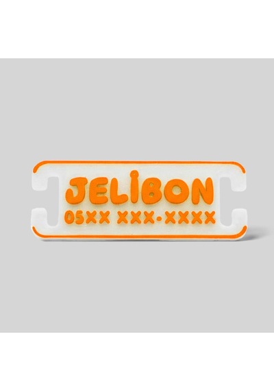Sallanmayan, Charmlı, İsimlikli, Telefon Numarası Yazılı, Kedi Boyun Tasması Safety Click Turuncu