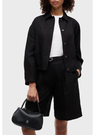 Tommy Hilfiger Çıkarılabilir Askılı Mini Çanta Kadın Çanta Aw0aw18743 Bds Siyah