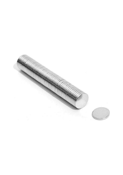 Dünya Magnet 20 Adet 15mm X 2mm Yuvarlak Güçlü Neodyum Mıknatıs