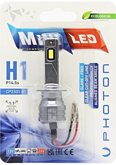Photon Mini H1 Compact Led 12-24v Tekli Blister
