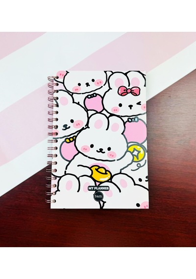 Benisa Shop Sevimli Ayı Tasarımlı Konuşan Ajanda Tasarım Defter Tasarım Ajanda Açık Pembe