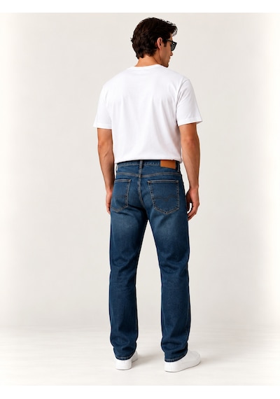 Vigoss Erkek Regular Fit Mıd Rıse Leg Pantolon 73519-73618 Blue Black