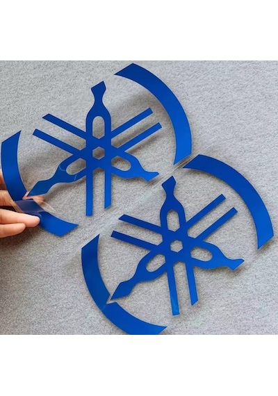 Yamaha Logo Sticker Stiker Seti 2 Adet Reflektif Xmax-nmax Mavi Renk Mavi