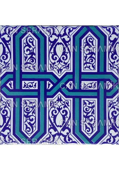 Can Seramik – 20x20 Cm. Cç-9 İznik Çini Karo 5' Li 1 Paket