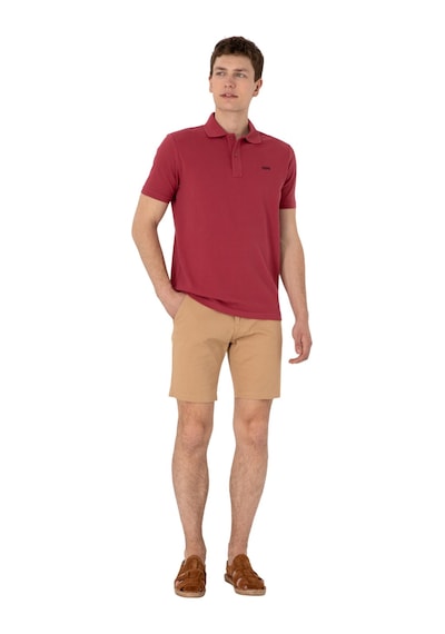 U.S. Polo Assn. Erkek Regular Fit Polo Yaka Basic T-shirt Vişne