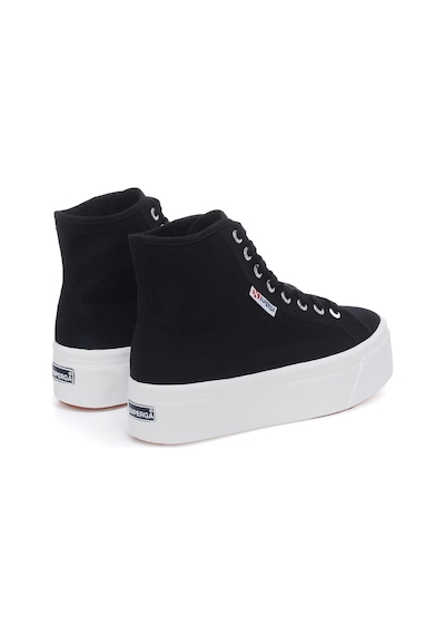Superga 2708 Hi Top Kadın Siyah Bilekli Sneaker Siyah-29