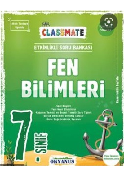Okyanus 7. Sınıf Classmate Soru Bankası Fen Bilimleri