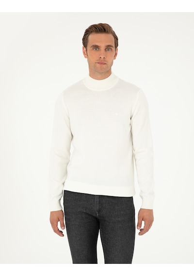 Pierre Cardin Erkek Ekru Kazak /triko 50296548-vr019 Ekru
