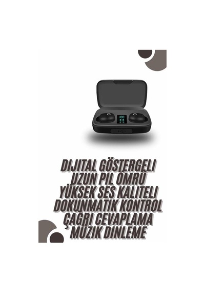 Tws Bluetooth Kulaklık 5.0 Bluetooth Bağlantılı Dokunmatik Kontrol Özelliği -