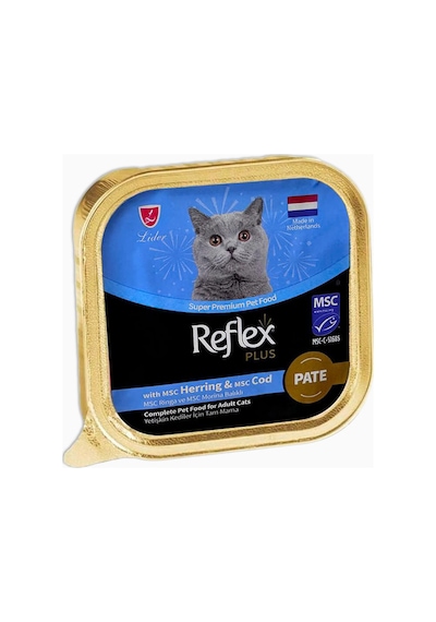 Reflex Plus Pate Ringa ve Morina Balıklı Yetişkin Kedi Maması 85 G