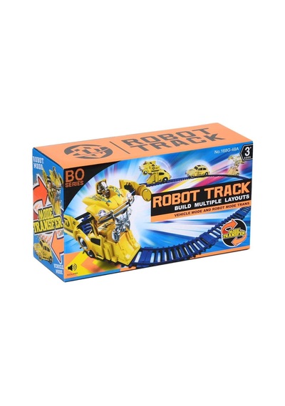 Robot Track Raylı Pilli Robota Dönüşen Araba