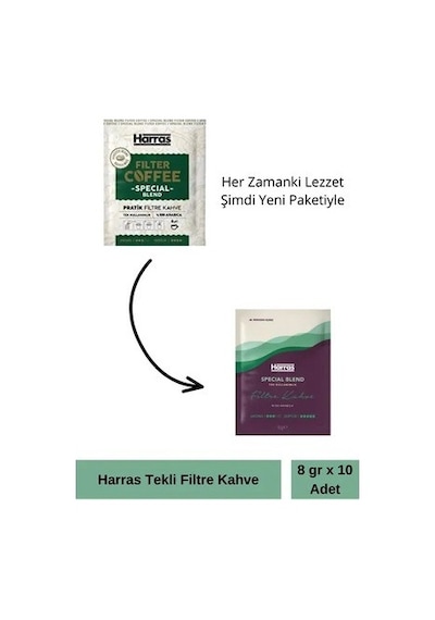 Filtre Kahve Tek Kullanımlık 8gr 10 Lu Paket