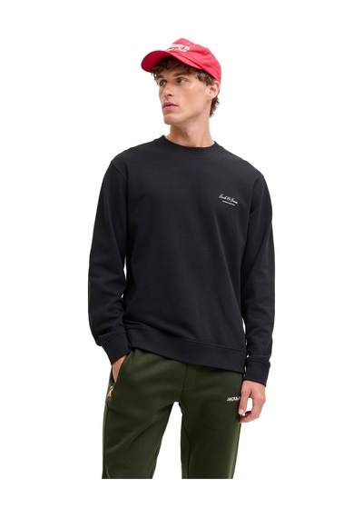 Jack & Jones Jjearchıve Graphıc Sweat Siyah Erkek Sweatshirt 000000000102690865