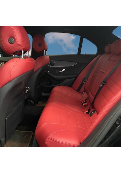 Mercedes Benz C200 Uyumlu Araca Özel Deri Oto Koltuk Kılıfı 15827