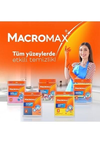 Rengarenk Rulo Mutfak Banyo Temizlik Bezi 9'lu Kolay Kullanım 0