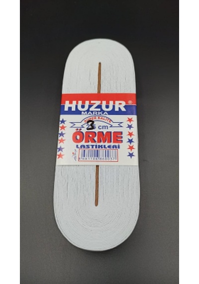 Beyaz - 3cm Paça Lastik Yassı Geniş 10mt. 4801