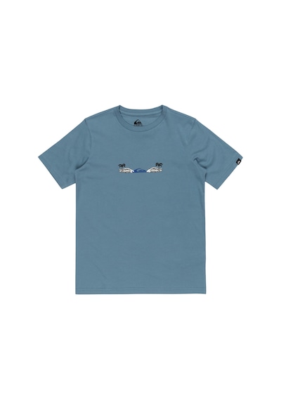 Quiksilver Surf Core Youth Erkek Çocuk Mavi Tişört W12 Çok Renkli