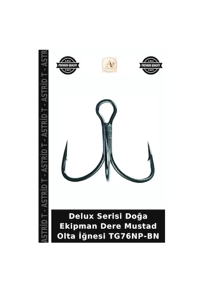 Delux Serisi Doğa Ekipman Dere Mustad Olta İğnesi Tg76np-bn No:1 - 5li