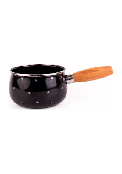 Star Emaye Yıldız Desenli Tava 16cm 1,3 Litre Bej
