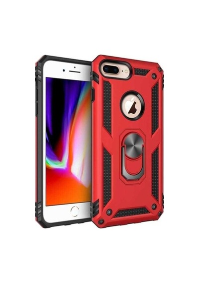 Apple Uyumlu iPhone 8 Plus Kılıf Zore Vega Kapak Kırmızı