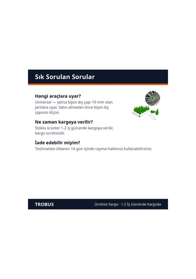 Trobus Sökme Aparatlı Sivri Bijon Kapağı Seti 20 Adet 19 Mm Yeşil