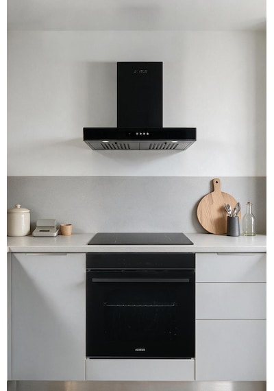 Alveus Vitro 829 LARA-VİTRO-MFA829 Siyah 3' lü Ankastre Set