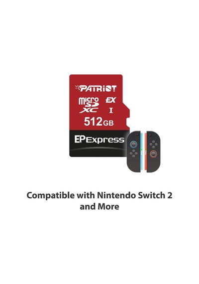 Patriot 512gb Ep Express Micro Sd Hafıza Kartı Pef512gepexmcx Abab74ptr0016