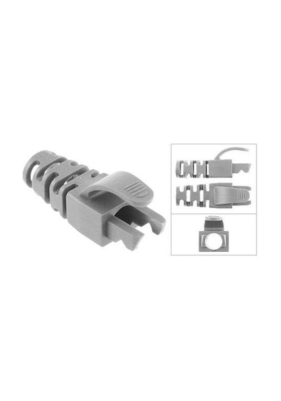 Ez-rj45 jack Kılıfı Gri 100 Adet (yeni nesil)