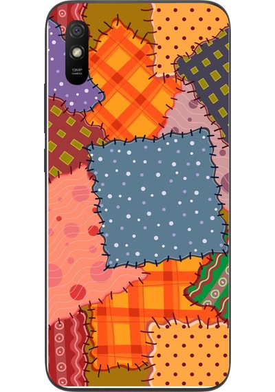 Redmi 9a Uyumlu Anadolu Motifleri Baskılı Silikon Kılıf Renkli
