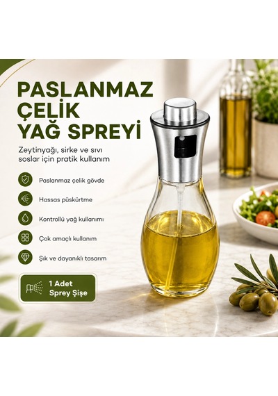 Paslanmaz Çelik Yağ Spreyi Çok Renkli