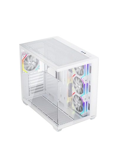 Bv7 Beyaz Ack 750w 80+ Bronze Argb 4x12cm Fan Panoramik Temperli Cam Usb 3.0 Atx Kasa
