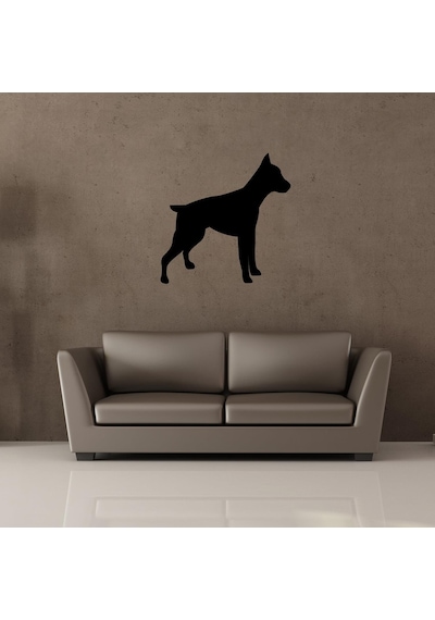 Köpek Folyo Sticker Derstv868 30cm Uzunluk Siyah