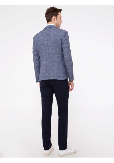Cacharel Lacivert Slim Fit Kanvas Pantolon