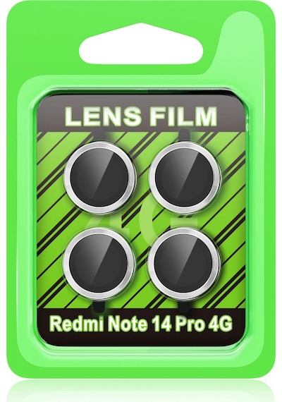 Xiaomi Redmi Note 14 Pro 4g Raze Metal Kamera Lens - Gümüş Diğer