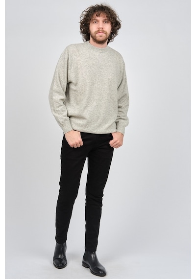 Ida Erkek Lambswool Bisiklet Yaka Kazak 0593154 Gri Gri