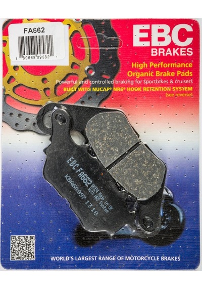 Ebc Arka Fren Balatası Organik Fa662 Yamaha Mt-25 370