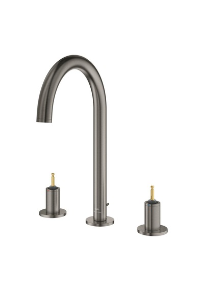 Grohe Atrio 3 Delikli Lavabo Bataryası 1/2" L-Boyut - 20593AL0 Siyah
