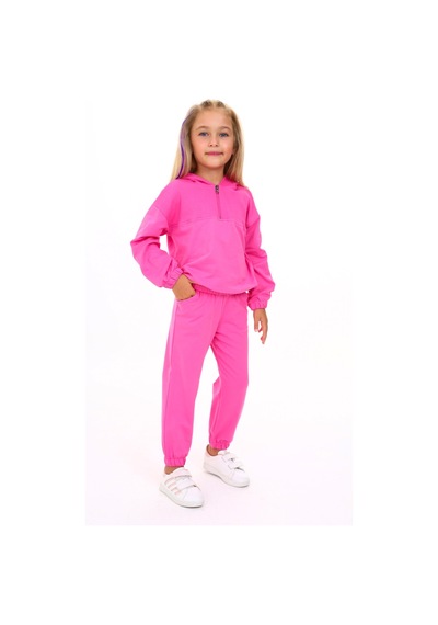 Toontoy Kids Toontoy Kız Çocuk Armalı Eşofman Takım Açık Fuşya