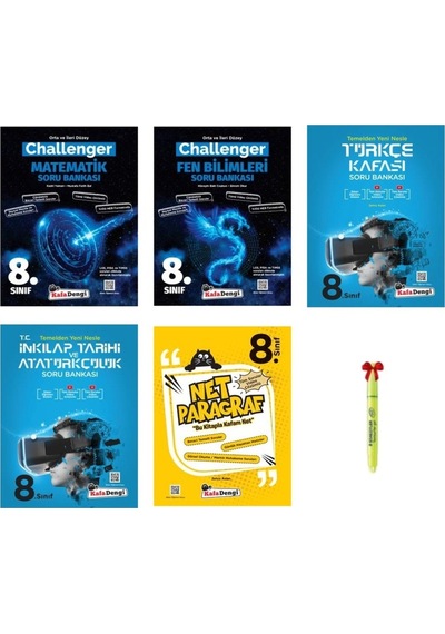 Lgs 8.Sınıf Challenger Mat Fen Türkçe Inkılap Kafası Net Paragra