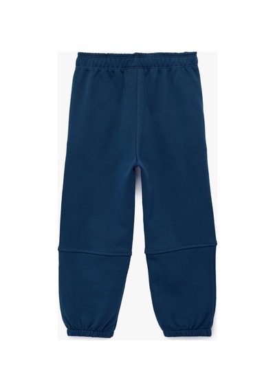 Koton Erkek Bebek Şardonlu Pamuklu Beli Lastikli Oversize Jogger Eşofman Altı Lacivert