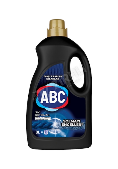 4 Adet Abc Sıvı Çamaşır Deterjanı Siyahlara Özel 3 Lt Diğer