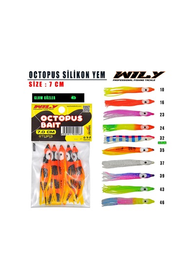 Portfish Octopus 7 Cm Silikon Yem