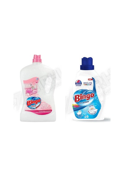 Bingo Yüzey Tem. Fresh 2.5 Lt + Beyazlar İçin Sıvı Det. 1755 Ml 2'li Set Diğer