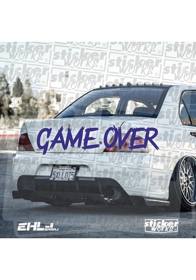 Game Over Sticker Parlament Mavi